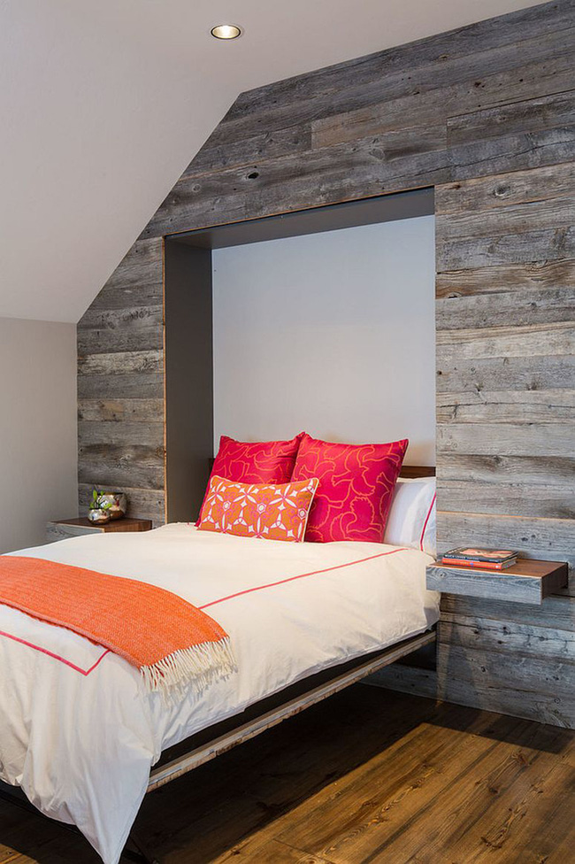 [Ý tưởng] Phòng ngủ sử dụng gỗ tái chế cực kỳ ấn tượng 26