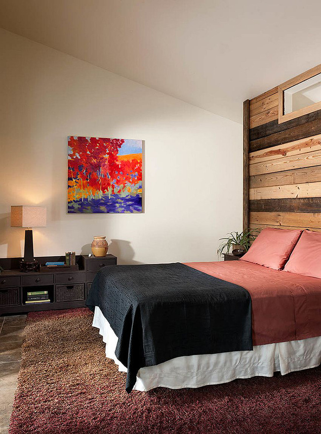 [Ý tưởng] Phòng ngủ sử dụng gỗ tái chế cực kỳ ấn tượng 35