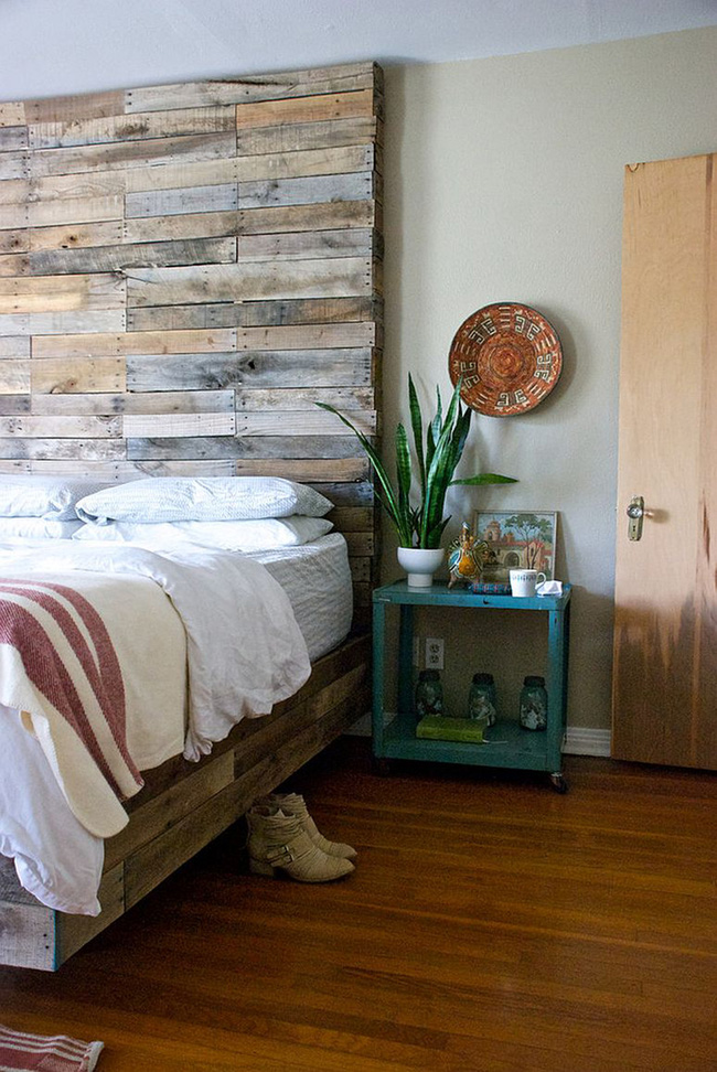[Ý tưởng] Phòng ngủ sử dụng gỗ tái chế cực kỳ ấn tượng 93