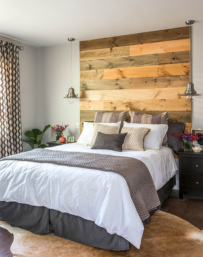 [Ý tưởng] Phòng ngủ sử dụng gỗ tái chế cực kỳ ấn tượng 61