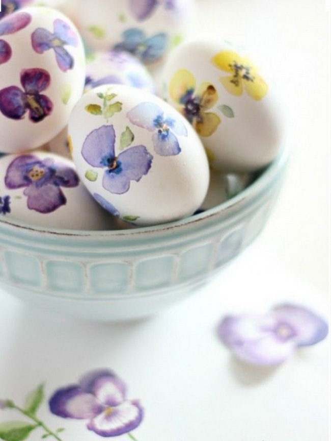 25 cách trang trí vỏ trứng đơn điệu thành vật trang trí nội thất màu sắc 2