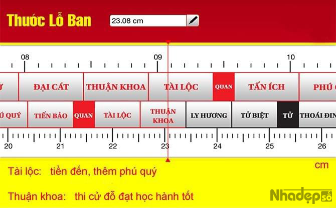 Kích thước bàn thờ theo thước lỗ ban - Nhà Đẹp Số