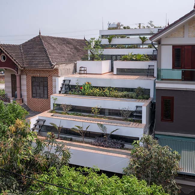 Mẫu nhà phố đẹp 4 tầng với thiết kế ruộng bậc thang ở Hà Tĩnh (2)