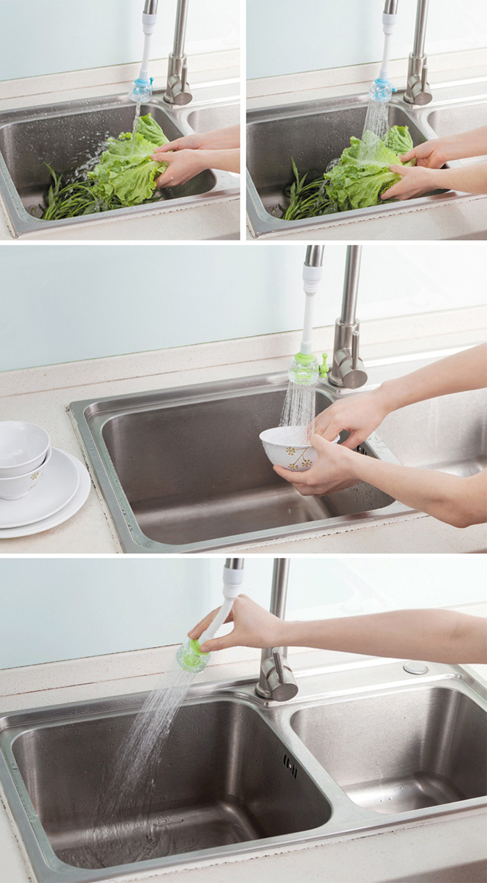 đồ gia dụng thông minh trong nhà bếp_vòi nước chậu rửa chén xoay 360