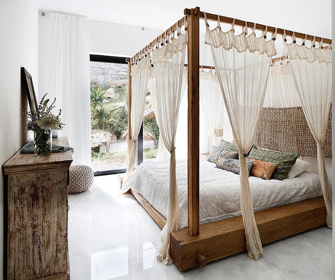 Không gian phòng ngủ thêm thơ mộng nhờ kiểu giường canopy - Nhà Đẹp Số (11)
