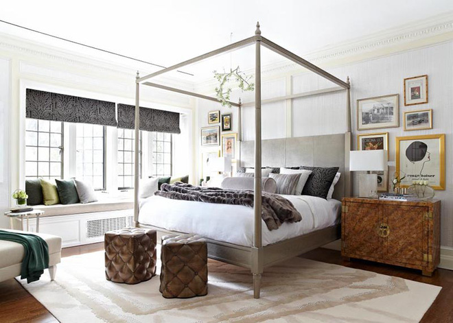 Không gian phòng ngủ thêm thơ mộng nhờ kiểu giường canopy - Nhà Đẹp Số (15)