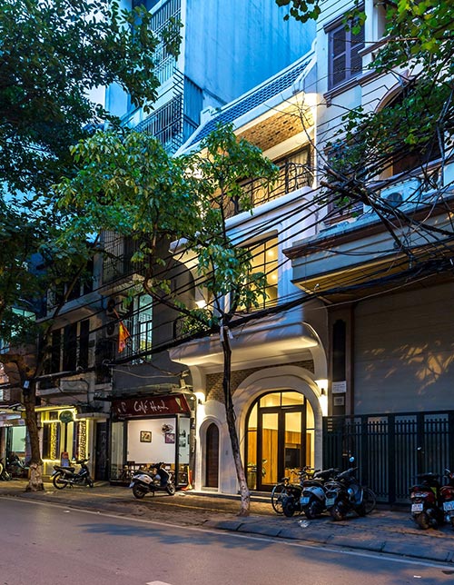 Thiết kế nhà phố 4 tầng ở Hà Nội - nơi nét đẹp của những điều xưa cũ lên ngôi - Nhà Đẹp Số (2)