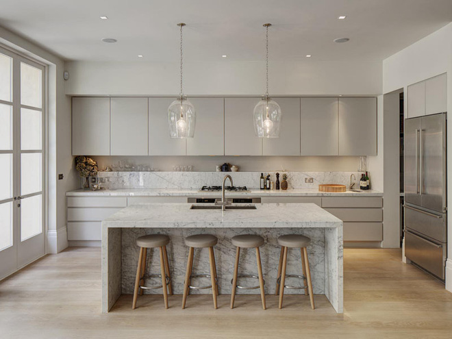 Đá cẩm thạch: chất liệu trang trí phòng bếp đẹp hiện đại và tinh tế - Nhà Đẹp Số (1)