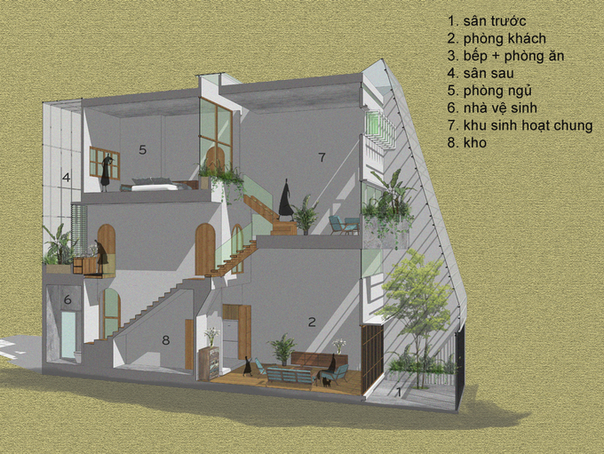 Ngôi nhà phố đẹp hệt tổ kén trắng ở Nha Trang - Nhà Đẹp Số (13)