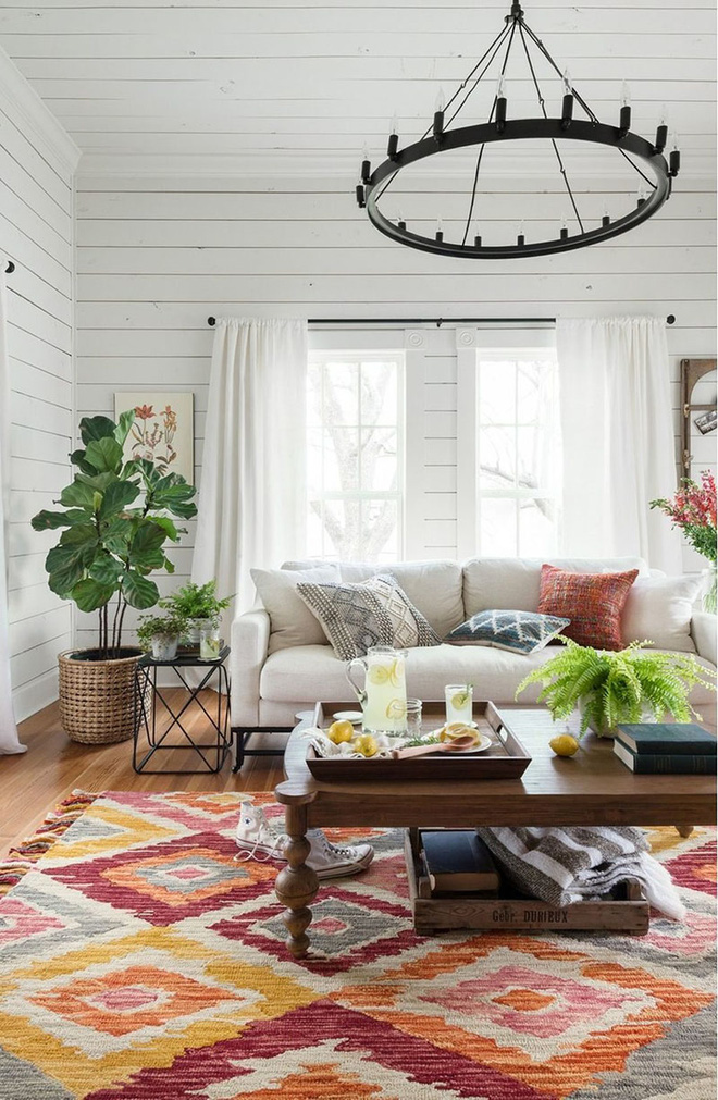 Những mẫu phòng khách mang phong cách Bohemian đẹp mê mẩn - Nhà Đẹp Số (2)