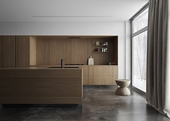 [BST] Tủ bếp màu trắng kết hợp vân gỗ hiện đại tuyệt đẹp 14
