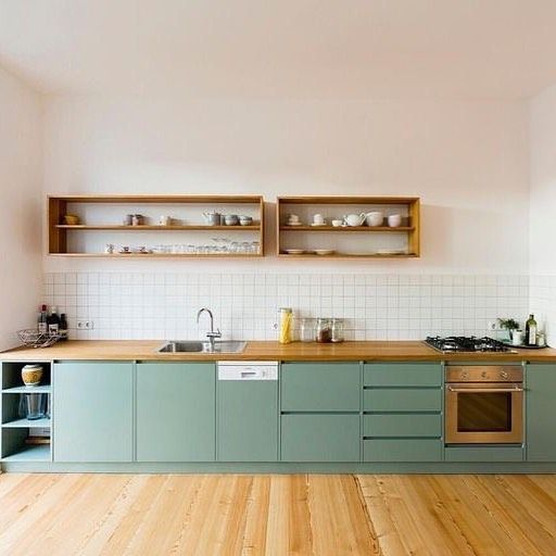[BST] Tủ bếp màu pastel làm tươi mới không gian bếp 81