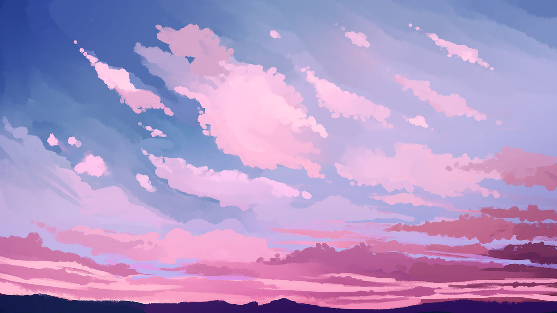 Hình nền bầu trời màu hồng đẹp