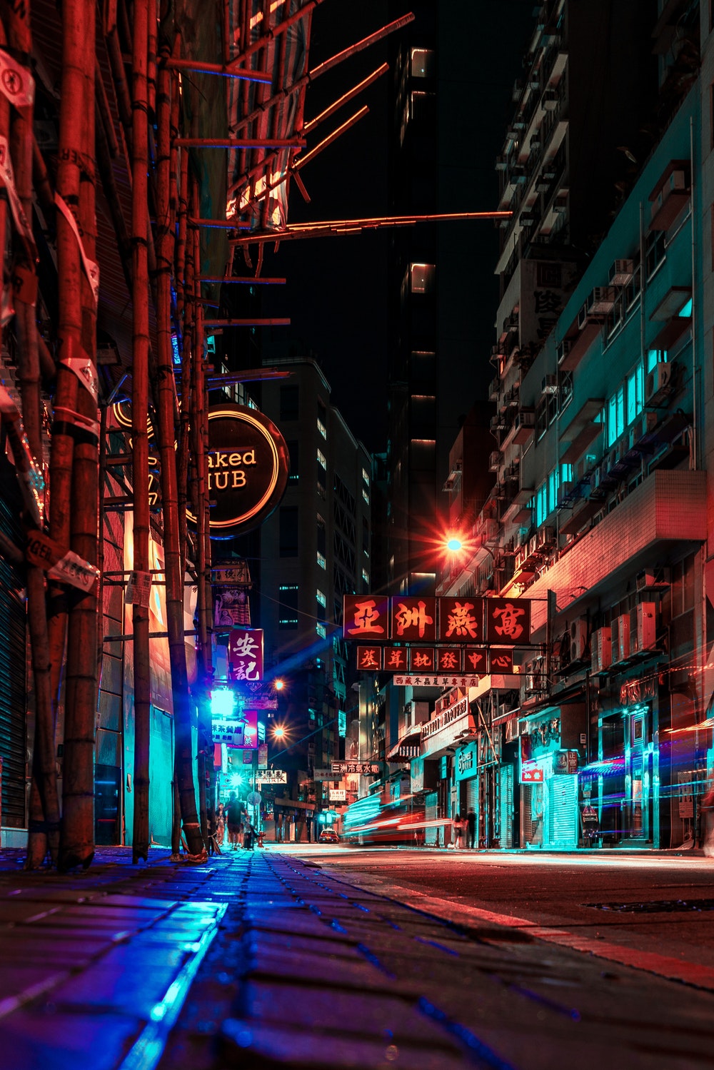 Hình ảnh đường phố về đêm