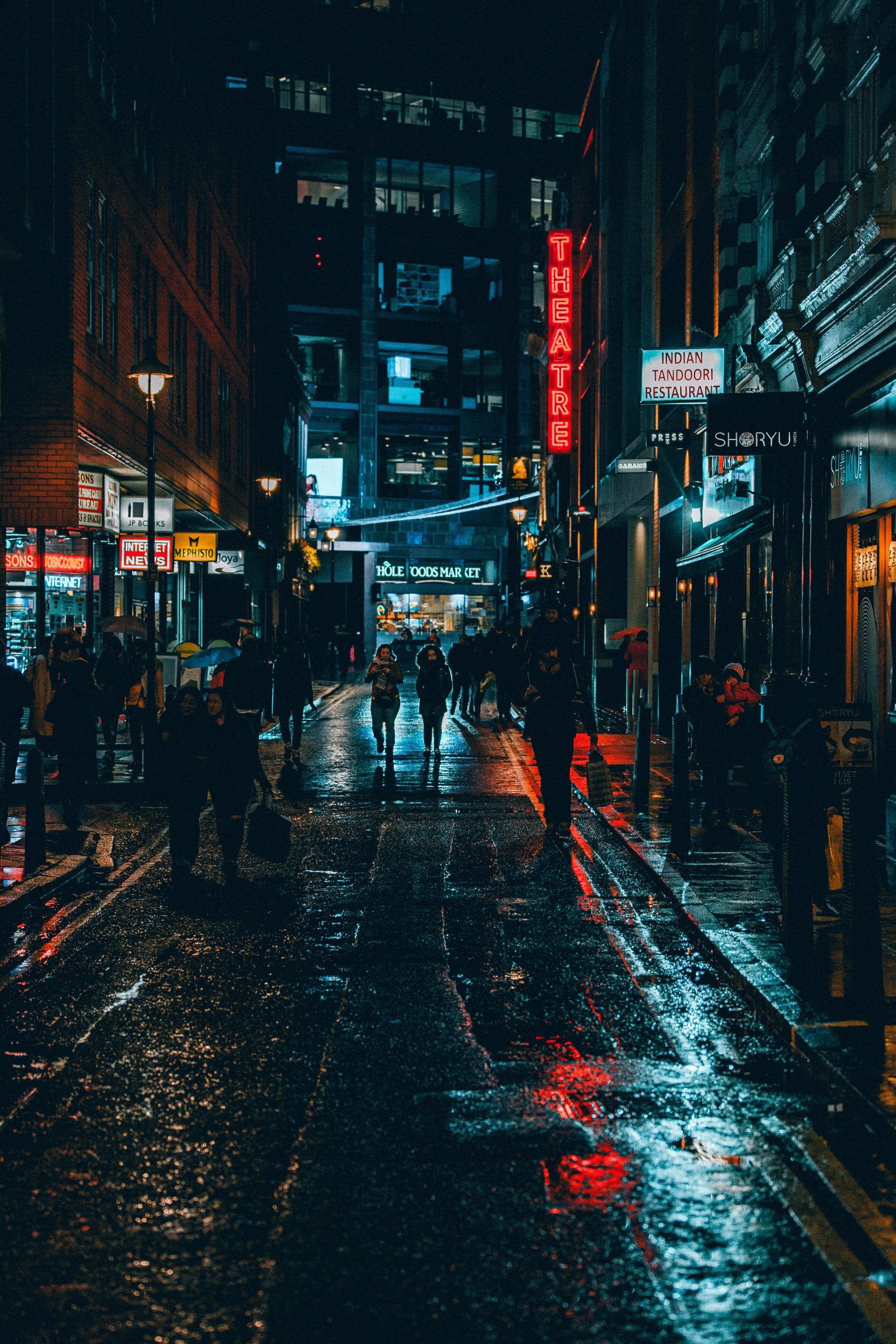 Hình ảnh đường phố vào ban đêm
