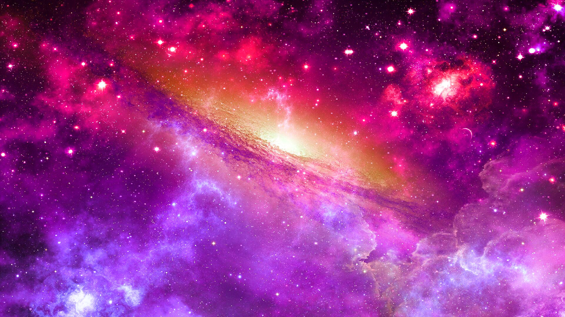 Hình vũ trụ đẹp màu tím 