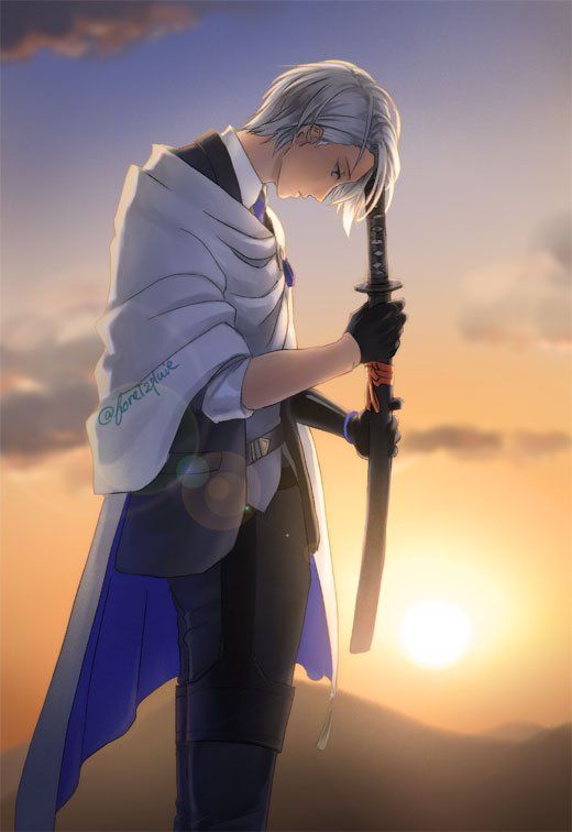 Hình anime nam cầm kiếm đẹp
