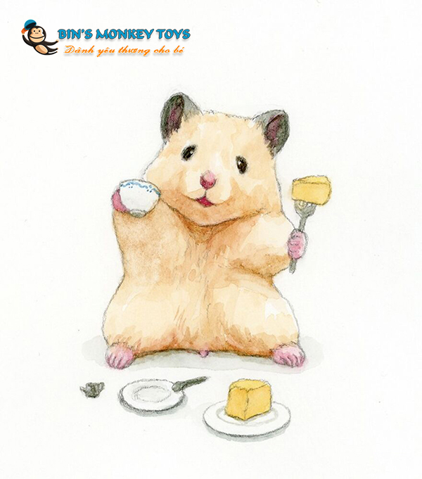 Hình ảnh chuột hamster chibi cute