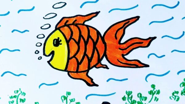 Hình ảnh con cá vàng bơi
