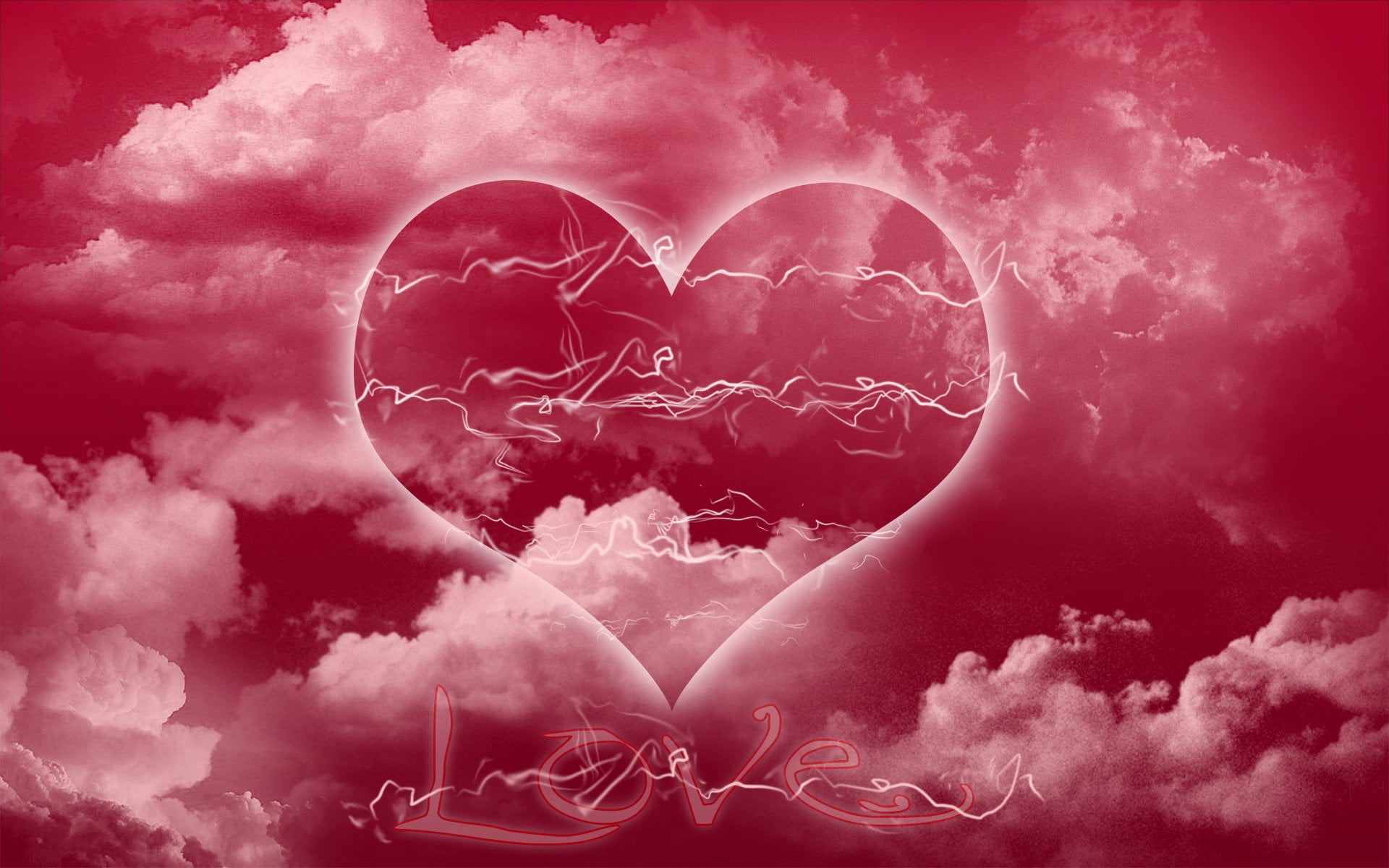Hình nền trái tim màu hồng