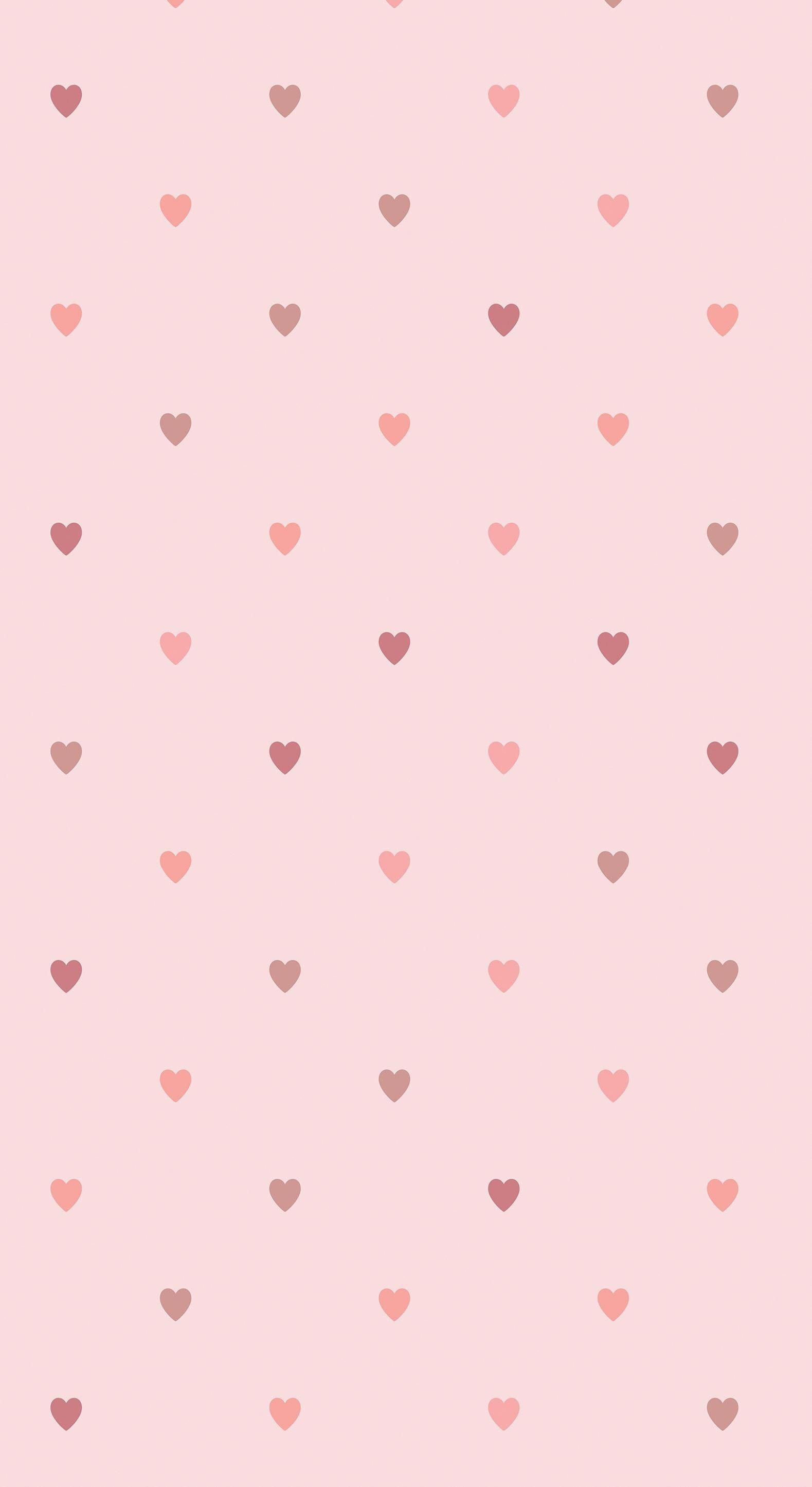 Hình nền màu hồng trái tim