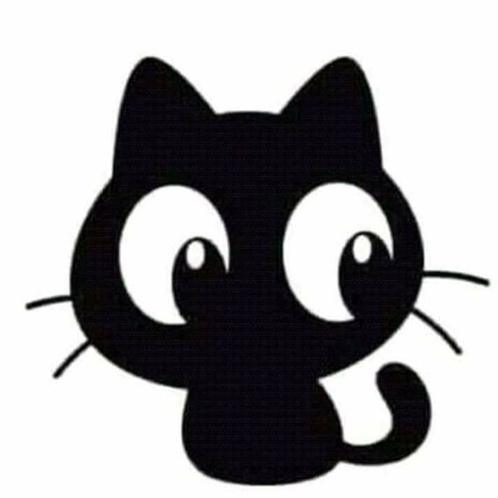 Hình mèo đen ngầu