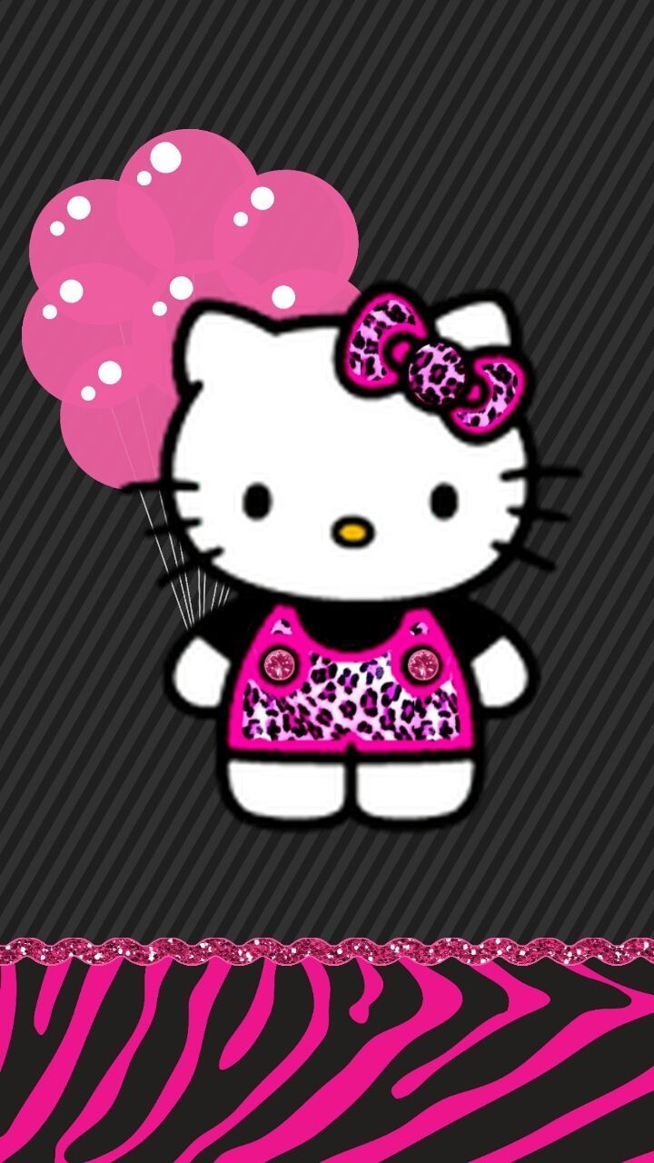 Hình nền điện thoại hoạt hình Hello Kitty