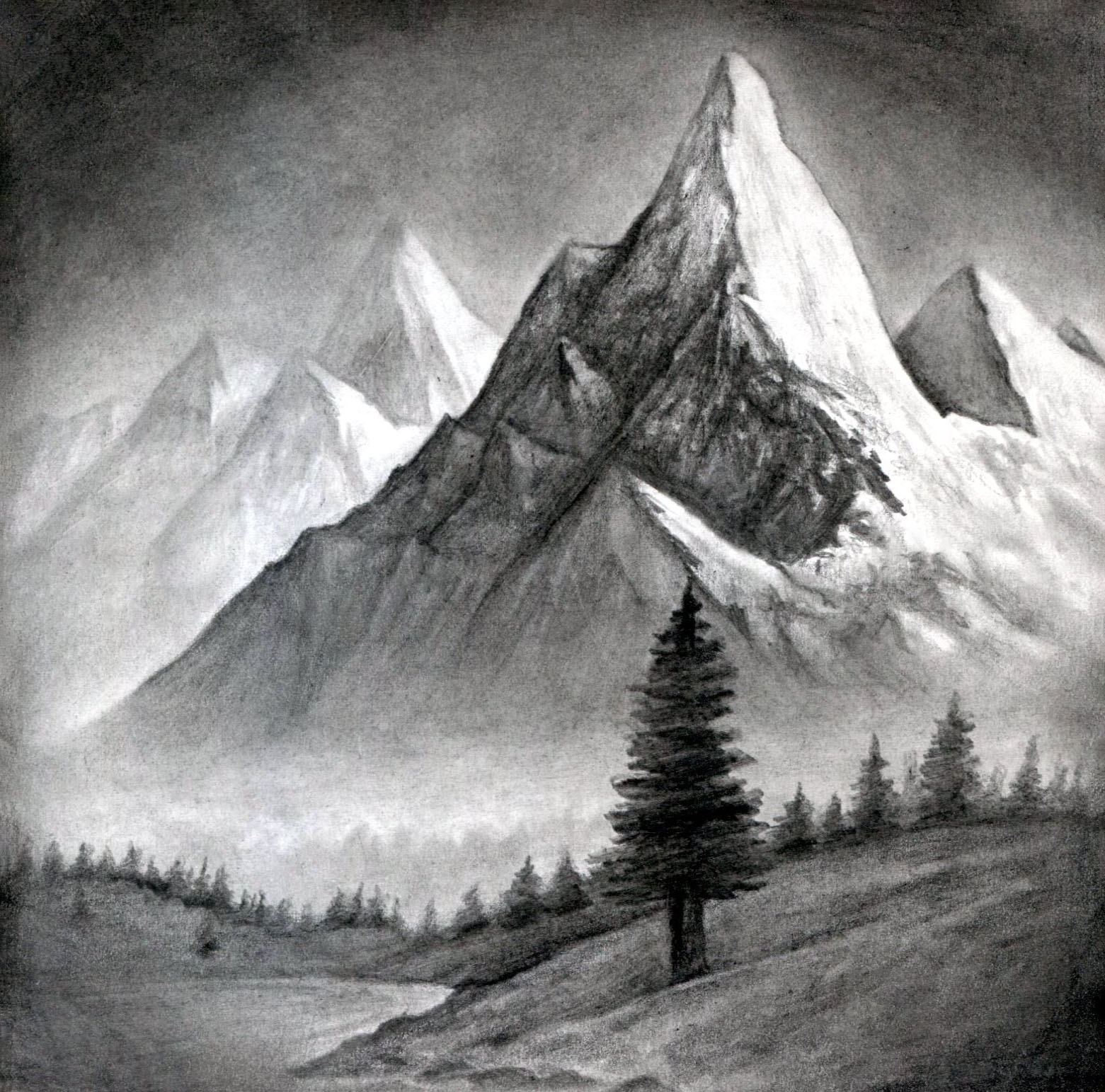 Hướng dẫn vẽ tranh phong cảnh mùa đông bằng màu nước  Zest Art