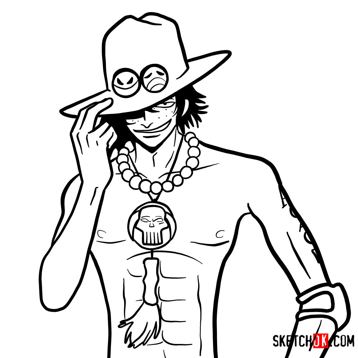 Vẽ ACE trong Đảo hải tặc Drawing One Piece  YouTube