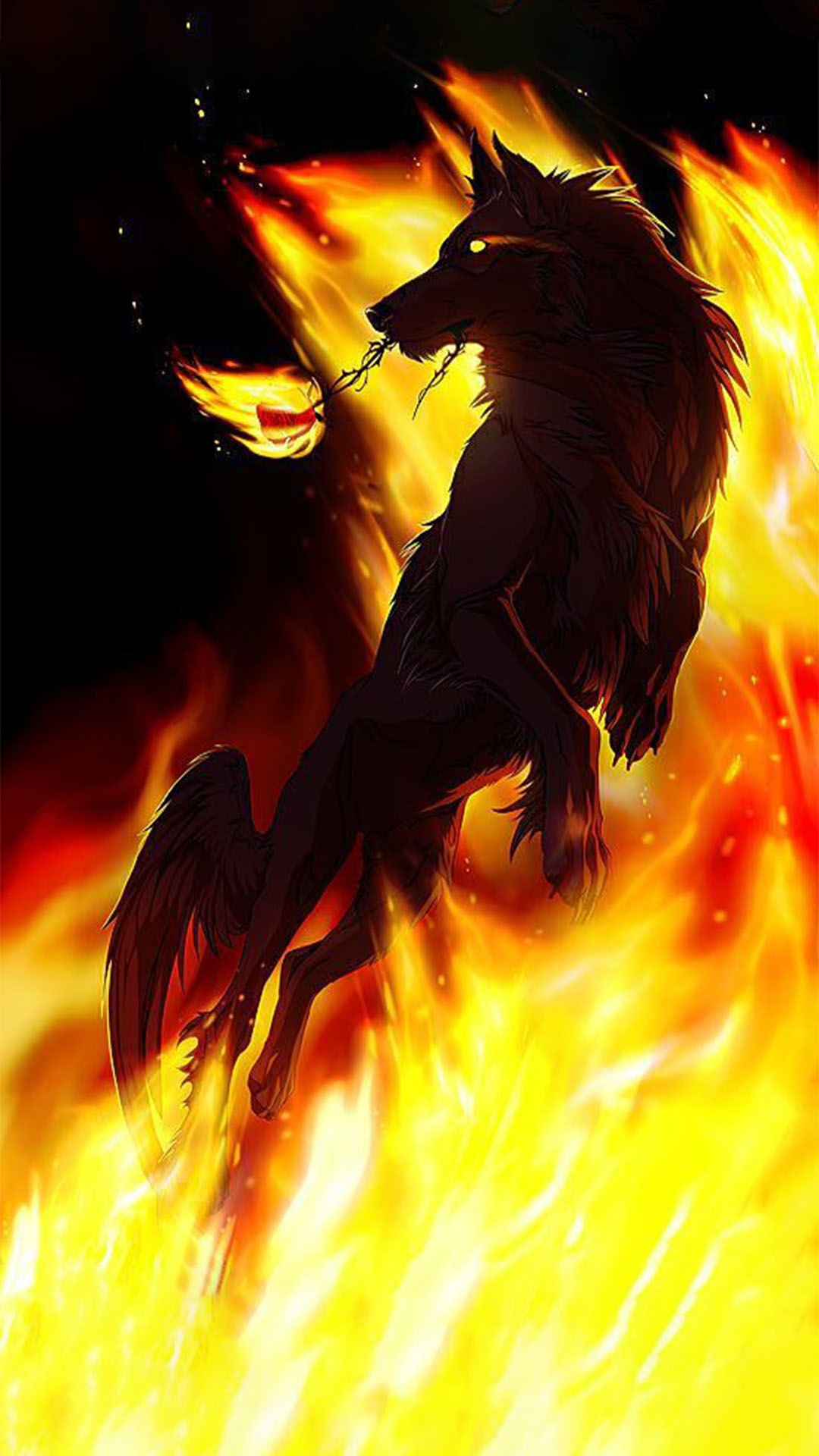 Hình ảnh chó sói lửa