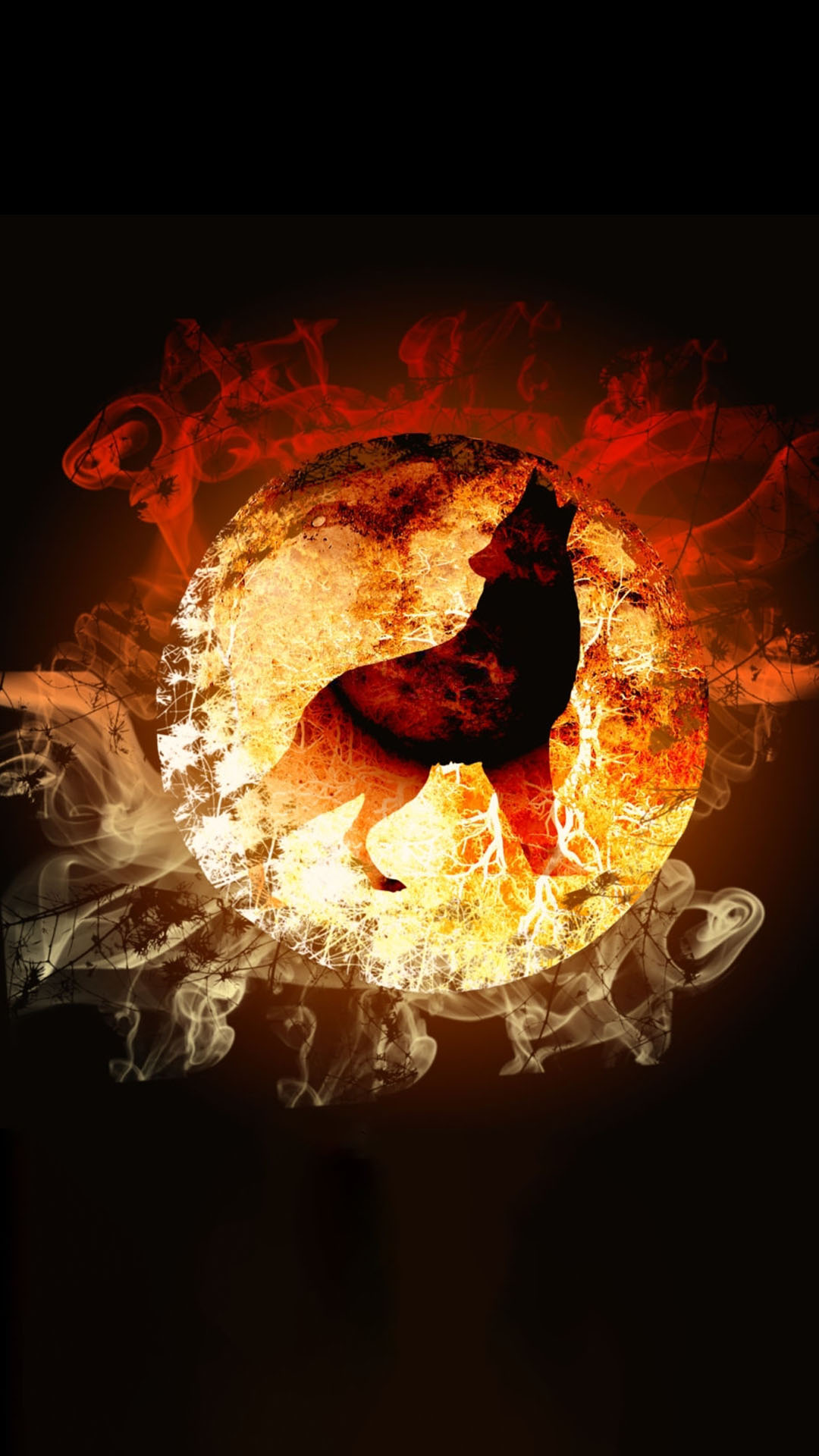 Hình ảnh con sói lửa