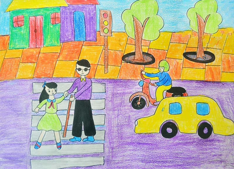 Bài 29  Vẽ tranh đề tài An toàn giao thông  Mỹ thuật lớp 4  Linhkidnet